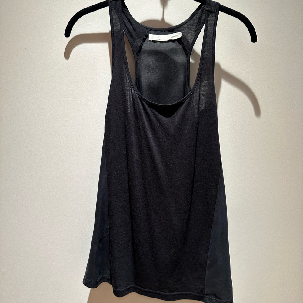 Madewell silk and cotton/modal racer back tank size xs
